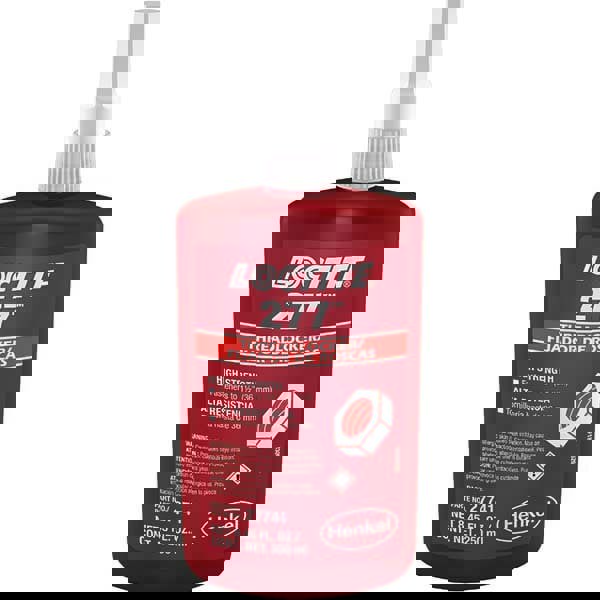 Threadlocker: Red, Liquid, 250 mL, Bottle